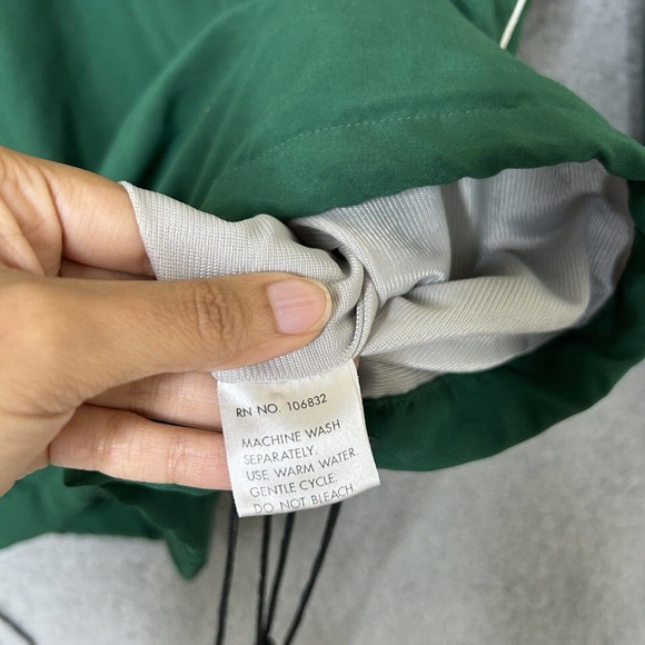 Mizuno Track Jacket Mens XL Green Running 1/4 Zip Lined Pockets Vented Back - Picture 12 of 16